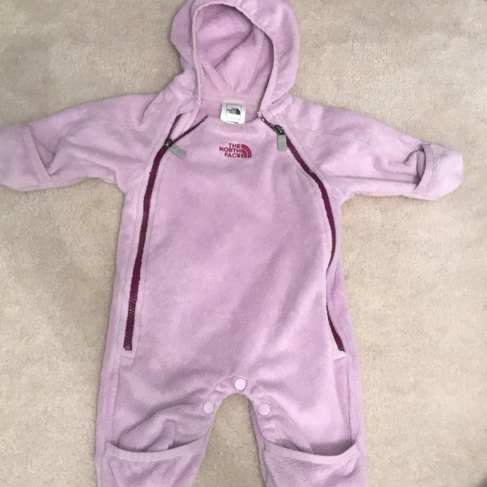 North Face baby bunting 0-3 months in lavender